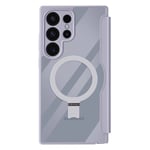 Dux Ducis Case for Galaxy S24 Ultra Video stand portfolio, Lavender