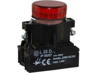 Promet Signallampa 22Mm Röd 24 - 230V Ac/Dc (W0-Ldu1-L22d C)