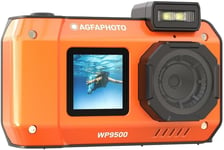 Realishot Wp9500 - Appareil Photo Numérique Waterproof, Étanche 7M, 24 Mp, Zoom 18X, Vidéo 4K, Double Écran 2.9""/1.4"" - Orange