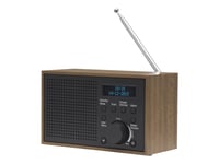 Denver Dab-46Dark Grey, Analog & Digital, Dab+,Fm, 2 W, Lcd, Sort, Brun