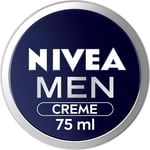 NIVEA Men Creme (75Ml), Intensive Everyday Moisturizing Cream for Whole Body