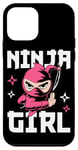 Coque pour iPhone 12 mini Ninja Girl Fierce Warrior Design