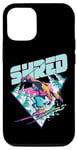 Coque pour iPhone 12/12 Pro Shred Shirt Vintage Freestyle Ski Costume années 80 Rétro Ski