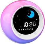 I·CODE Time to Wake Alarm Clock for Kids, Children's Sleep Trainer, Kids Wake Up