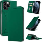 S. Dawezo Coque pour iPhone 11 Pro Housse en Cuir Portefeuille Emplacement Carte und Fermeture Magnétique Etui Flip Cover Case pour iPhone 11 Pro - Vert