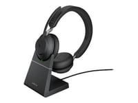 Jabra Evolve2 65 Link380c Stereo headset m. stand