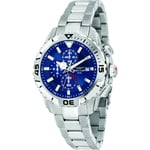 Sector Montre Homme Legend Chronographe Boîtier Acier 43 Mm Cadran Bleu 100 Mt