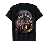 Marvel Infinity War Group Striped Poster T-Shirt