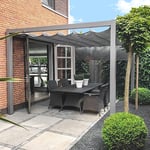 Skuggtak I Antracit Pergola I Aluminium 4190x3190, Ja