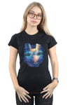 Iron Man Distressed Head Cotton T-Shirt