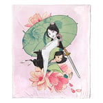 Northwest Disney Princesses Couverture Toucher Soie 127 x 152,4 cm Collage Mulan