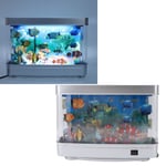 110V Aquarium Decorative Lamp Fascinating Moving Pictures Artificial Fish BG