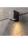 'Eileen' Black Modern Outdoor Rectangle Single Spotlight