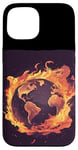 iPhone 15 Cool World in Flames Costume for Boys and Girls Case