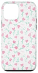 Coque pour iPhone 12 mini Coeurs de jardin délicats Cottagecore motif floral aquarelle