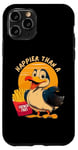 Coque pour iPhone 11 Pro Drôle unisexe Happier Than a Seagull with Fries