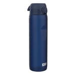 Ion8 Gourde 1l, 1000ml, Anti-Fuite, Facile à Ouvrir, Verrouillage Sécurisé, Poignée de Transport, Lavable en Lave-vaisselle, Sans BPA, Idéale pour le Sport et la Salle de Sport, Bleu Marine