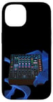 Coque pour iPhone 14 Disc Jockey Space Age Console de mixage audio Mix DJ