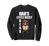 Rizz Bear Dad's Little Rizzly Bear Funny Rizz Saying Sweatshirt