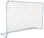 Enero Fotballmål Med Nett, Hvit, Størrelse 1,82X1,22X0,61M