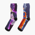 Chaussettes Taille Unique Goku Ultra Instinct Et Vegeta Ultra Ego Nouveauté Fantaisie Motif Fou Équipage Décontracté Pour Hommes Femmes