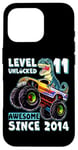 iPhone 16 Pro Level 11 Unlocked T Rex Monster Truck Dinosaur 11th Birthday Case