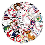 Baseball Sports Stickers,50 Pcs Cool Trendy Sports Stickers Decals for Kids Teens Adults, Vinyl Stickers Pack for Luggage Laptop Flasks Cup Phone Water Bottles Notebook Tablet Car Bike