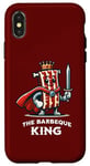 Coque pour iPhone X/XS Barbeque King Citation humoristique pour les amateurs de barbecue