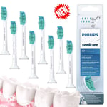 New Pack Of 8 Philips Sonicare Replacement Toothbrush Head C1 Optimal White