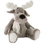 Peluche Enfant "Elan" 40cm Gris & Blanc