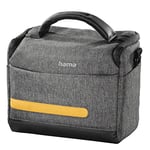 Hama "Terra Camera Bag Made of Recycled Polyester (Photo Bag for Digital Cameras 20 x 10.5 x 16.5 cm, Shoulder Bag, Variable Inner Division, Trolley Strap, Carry Handle) Grey