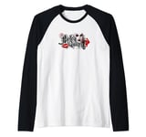 Batman: Arkham Knight Harley Quinn Lips Manche Raglan