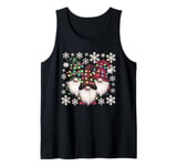 Three Gnomes Men Women Cute Buffalo Christmas Gnome Tank Top