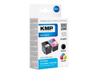 Kmp Multipack H168vx - 2-Pack - Svart, Färg (Cyan, Magenta, Gul) - Kompatibel - Bläckpatron (Alternativ För: Hp 302Xl, Hp F6u67ae, Hp F6u68ae) - För Hp Deskjet 1110, 21Xx, 36Xx  Envy 45Xx  Officejet 38Xx, 46Xx, 52Xx