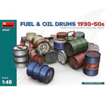 FR- Miniart FUEL & OIL DRUMS 1930-50s KIT 1:48 - MIN49007