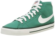 NIKE Men's Court Legacy Canvas Mid Tennis Shoe, Green Noise/sail-Noble Green-sail, 10 UK