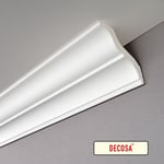DECOSA Moulure S110 - polystyrène - blanc - 95 x 95 mm - long. 2 m - 20 pces (=40 m) - blanc