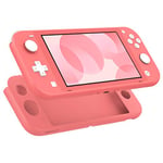 Moko Étui Housse de Protection Compatible avec Switch Lite, Coque de Protection en Silicone Durable Antidérapant Anti-Rayures Anti-Choc - Rose