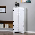 Tall Kitchen Pantry Cabinet Freestanding Storage Cupboard Organizer Shelves Unit