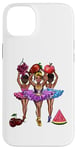 Coque pour iPhone 14 Plus Ballerine afro-américaine ballet 008- fille noire cheveux afro