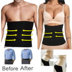 Men Women Slimming Waist Cincher Belts Corset Beer Belly Fat Burner Body Shaper