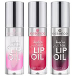 Essence - Paket med 3 Hydra Kiss läppolja - 01 Kiss From A Rose - 03 Pink Champagne - 05 Midnight Mystery -