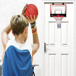 Mini Basketball Hoop Net Over the Door Portable Backboard Ball Pump Toy Game Set