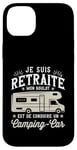 Coque pour iPhone 14 Plus Camping Car Papy Humour Camping Car Cadeau Campeur Retraite