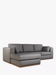 John Lewis + Swoon Rubik Grand 4 Seater LHF Chaise End Sofa, Dark Leg