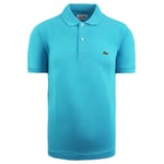 Lacoste Classic Fit Mens Blue Polo Shirt Cotton - Size X-Small