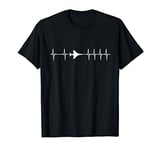 F-4 Phantom II ECG Heartbeat Airplane T-Shirt