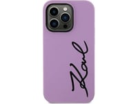 Karl Lagerfeld Etui Karl Lagerfeld Klhcn61sksvgu Apple Iphone 11/Xr Purpurowy/Purple Hardcase Silicone Signature