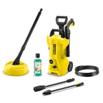 Kärcher K 2 Power Control Home pressure washer, pressure: max. 110 bar, flow rate: 360 l/h, area: 20 m²/h, water filter, weight: 4.0 kg, high-pressure gun, dirt blaster, spray lance, Home Kit