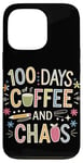 iPhone 13 Pro 100 Days of School Coffee Lover 100th Day of School Teacher Case